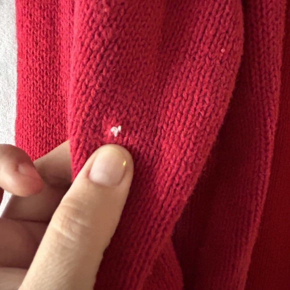 Vintage Ugly Christmas Holiday Sweater cardigan Large PETITE Full Zip Snowman - Picture 16 of 16